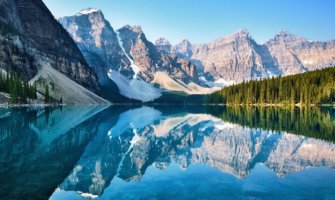 The peaceful scenery of Banff, Alberta