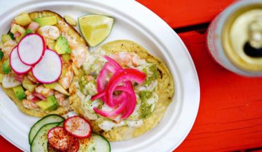 Tacos on a plate in Austin, texas