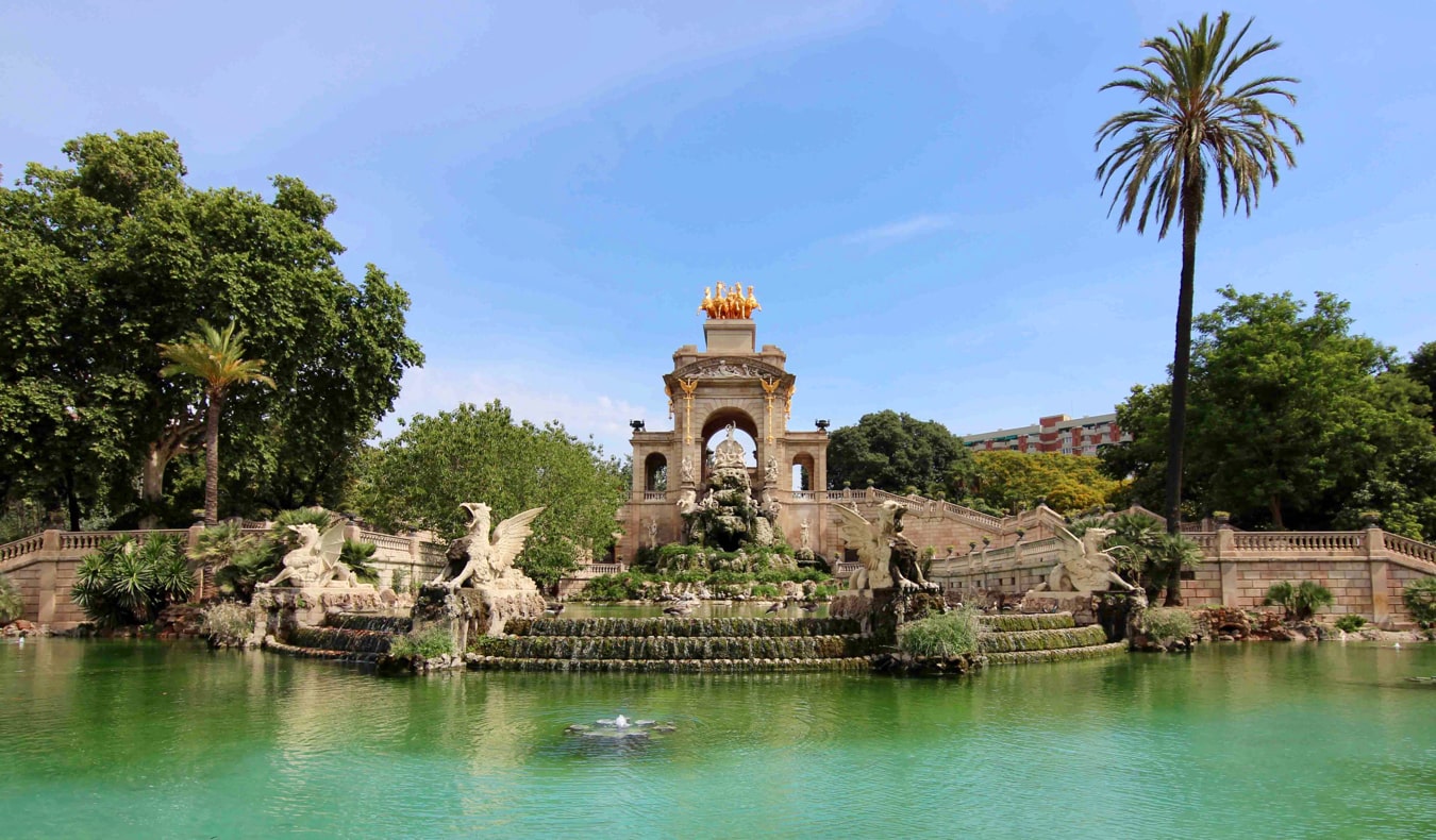 Gadui's fountain of Neptune in Barcelona, Spain