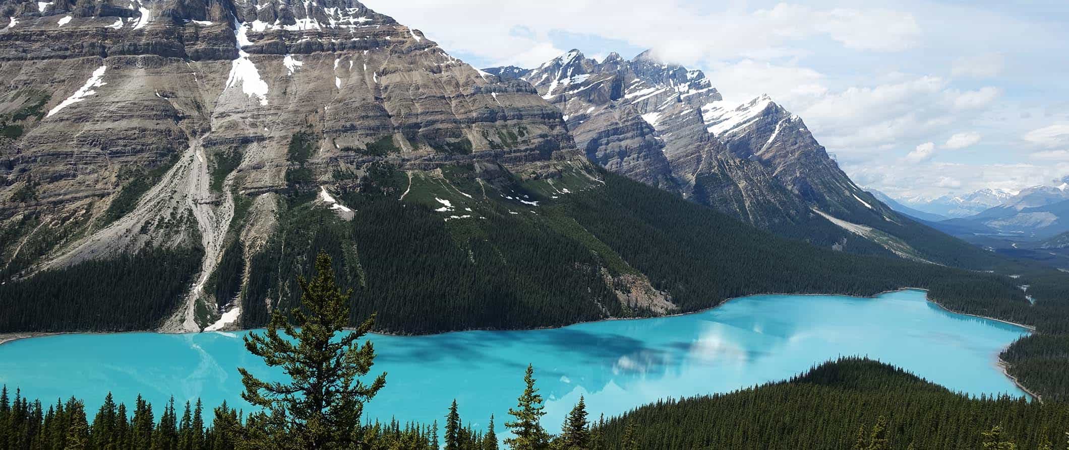 the stunning Canadian rockies towering over western Canada