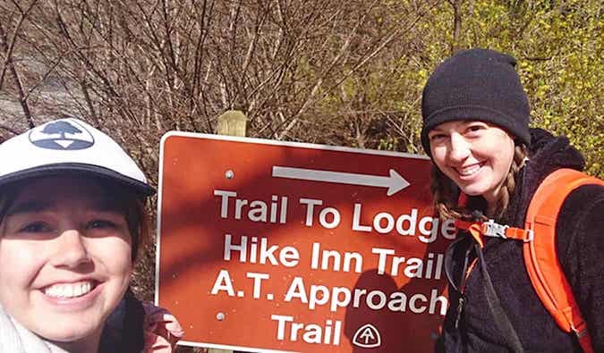 Caroline Eubanks on the Appalachian Trail Approach Trail