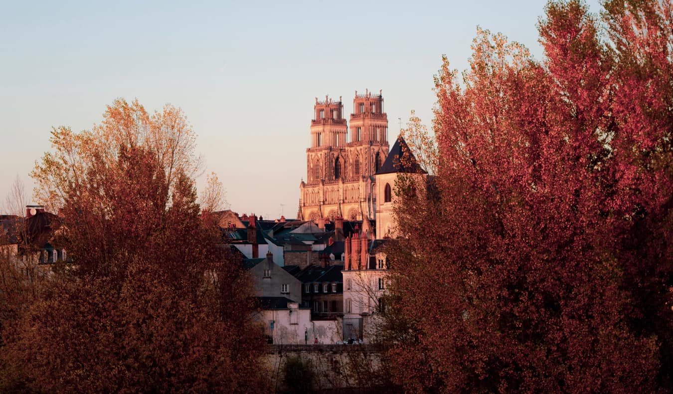 The historic city of Orleans and it's medieval bridge