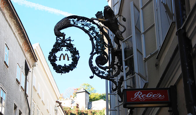 mcdonalds sign in europe