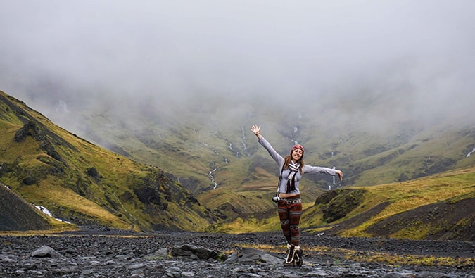 Kristin Addis in Iceland