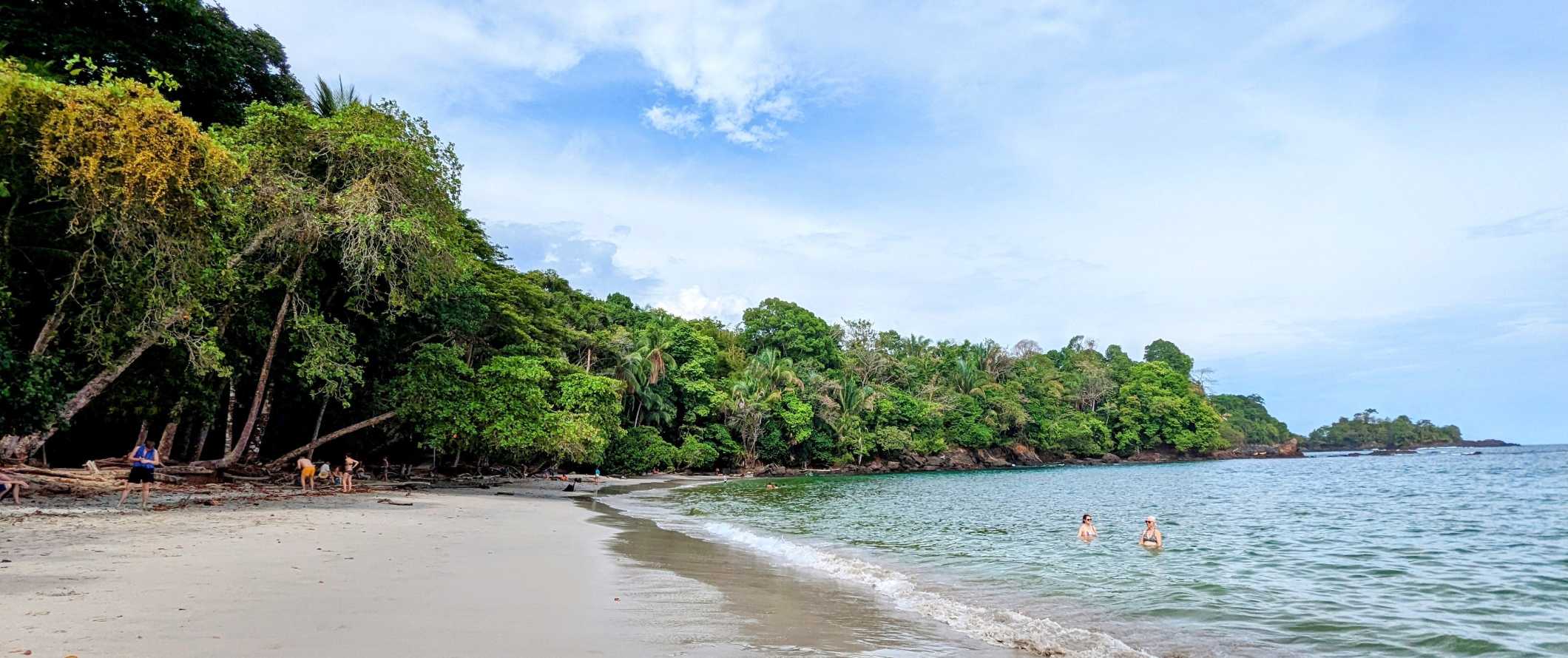 A beach scene in beautiful Manuel Antonio National Park, Costa Rica