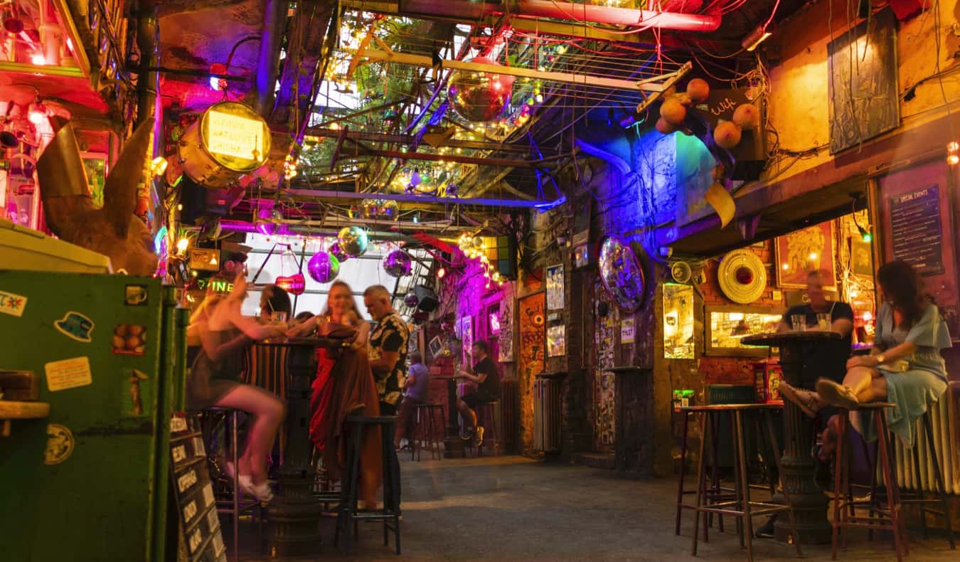 The popular and semi-secret Ruin Bars of Budapest, Hungary