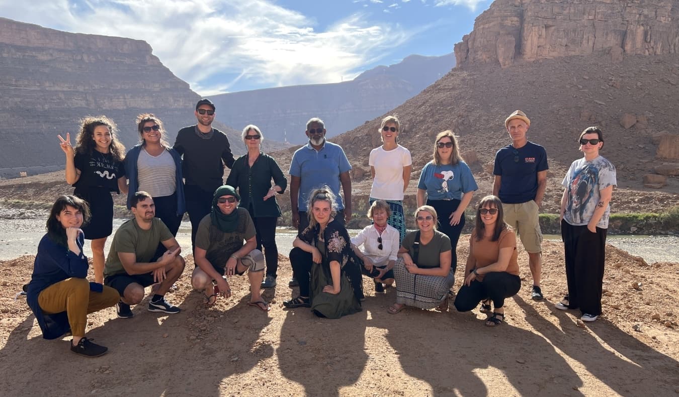 Group of people on a TNN tour in Morocco